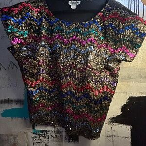 Candie's Sequin Multicolor Top